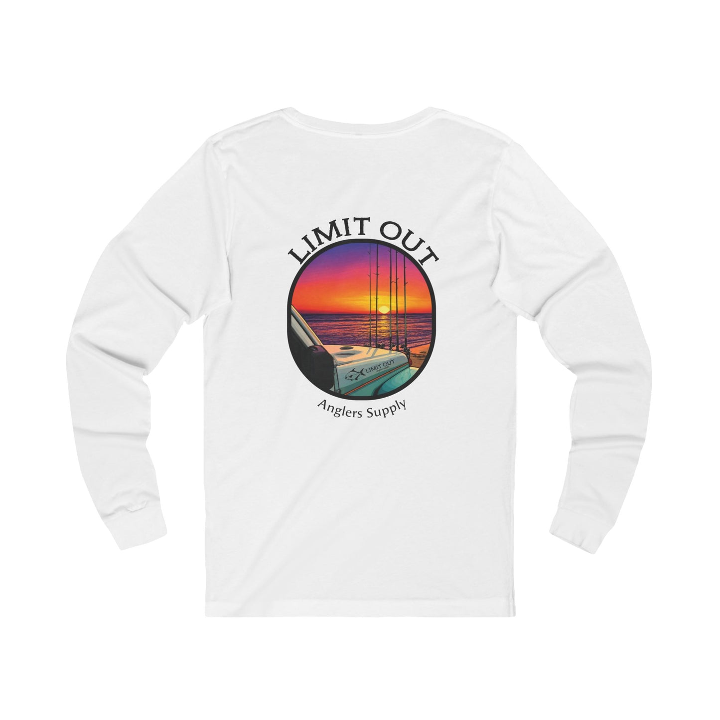 Limit Out Anglers Supply Sunset Fishing Long Sleeve Tee