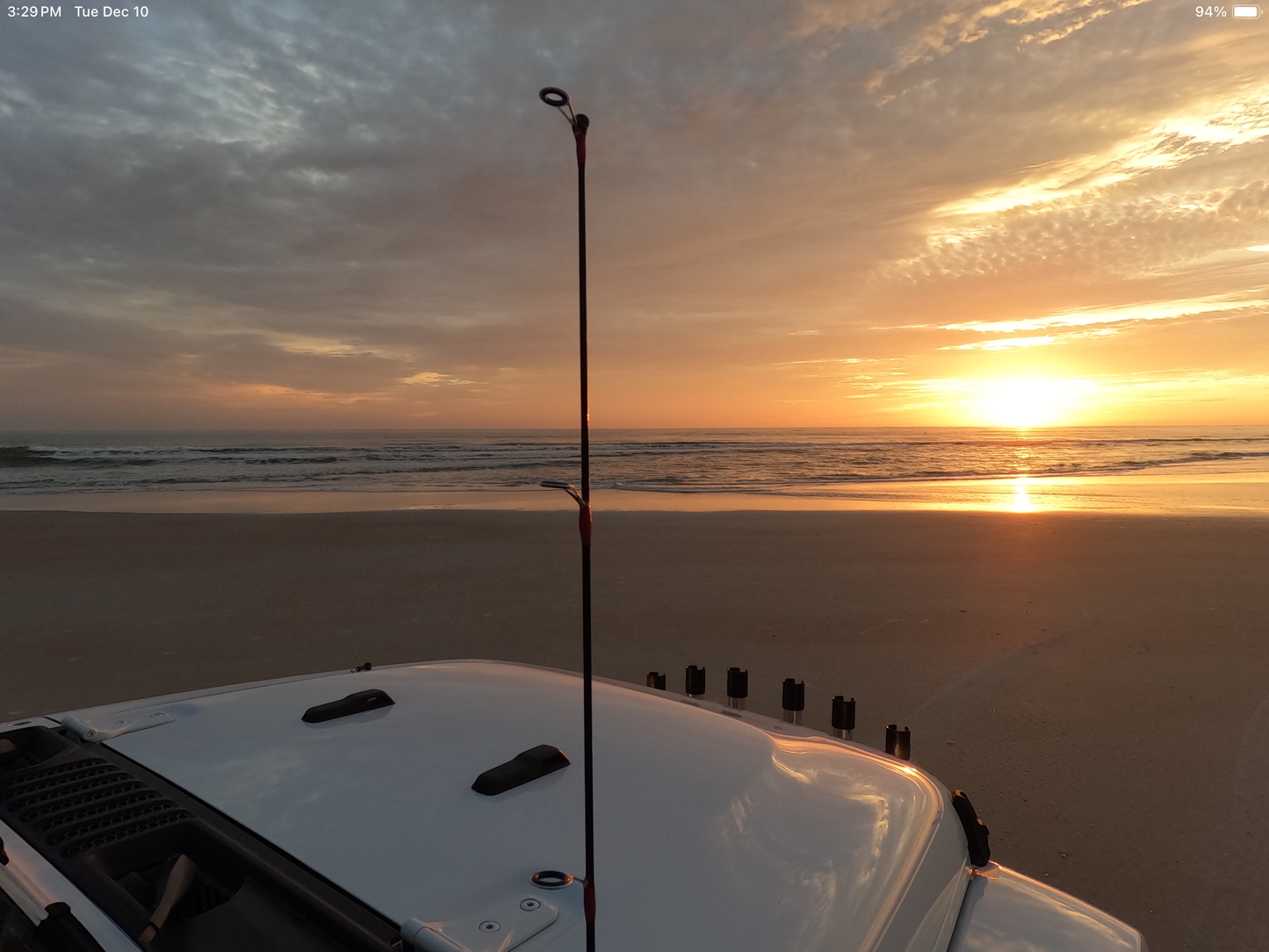 Fishing Pole Antenna, Jeep sunrise